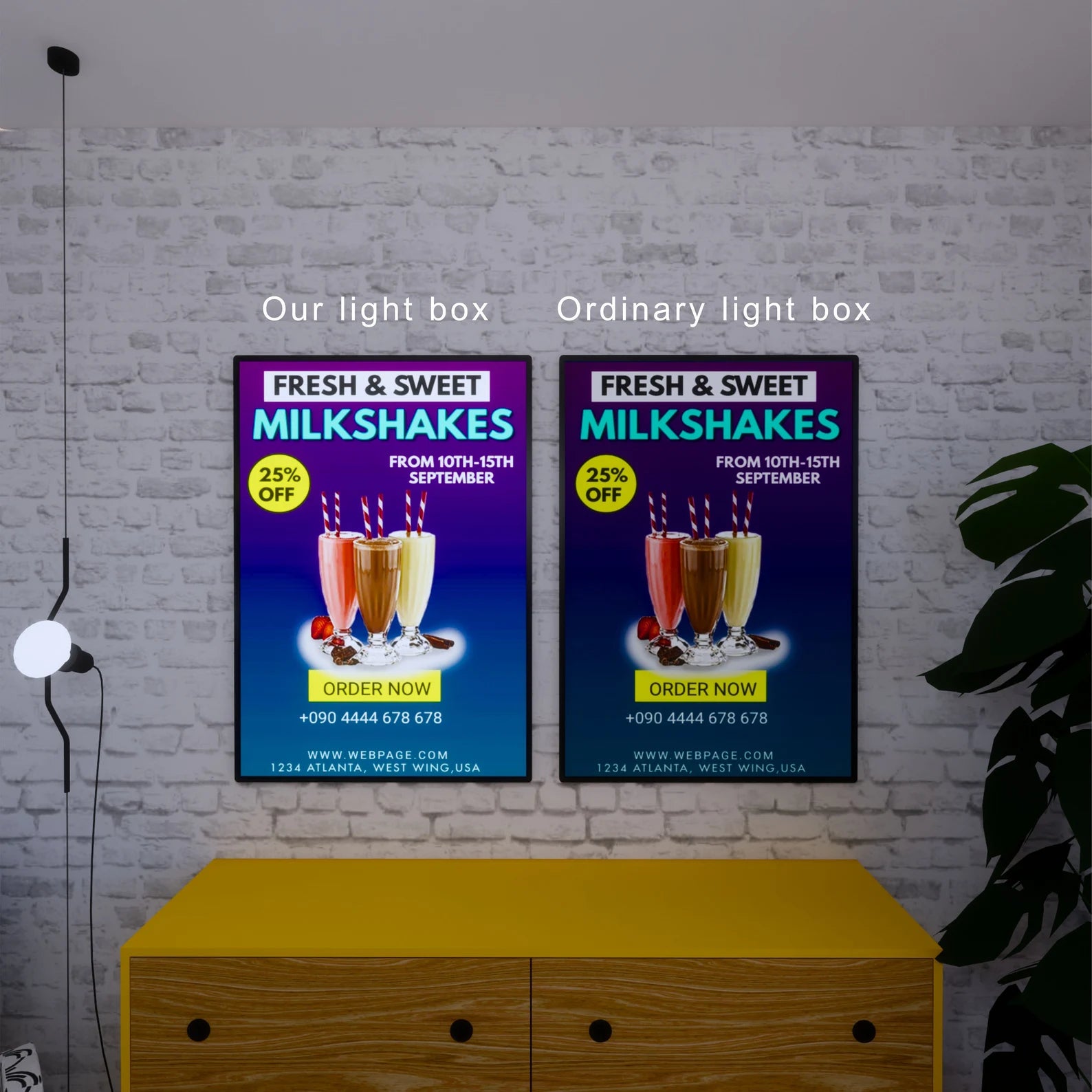 Lightbox Panel Bundle Deal — 2 LED Lightbox Panels 50×70 cm + Hanging Kit - FEEHA Panels